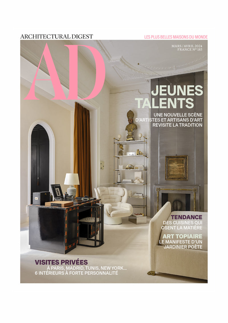 AD France magazine cover featuring Tala Fustok Studio, May 2024