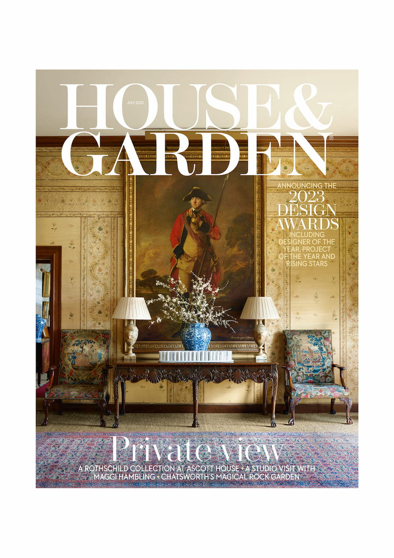 House & Garden magazine cover featuring Tala Fustok Studio, July 2023