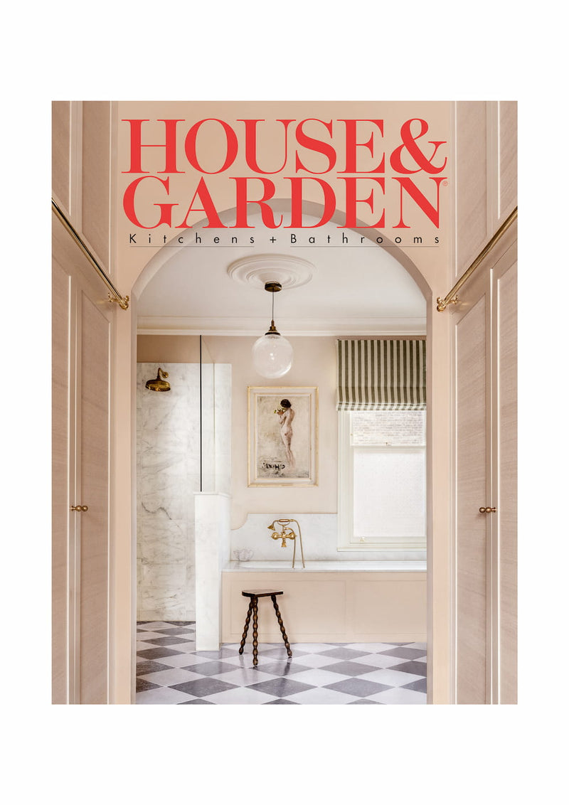 House & Garden Kitchens and Bathrooms cover featuring Tala Fustok Studio, July 2023