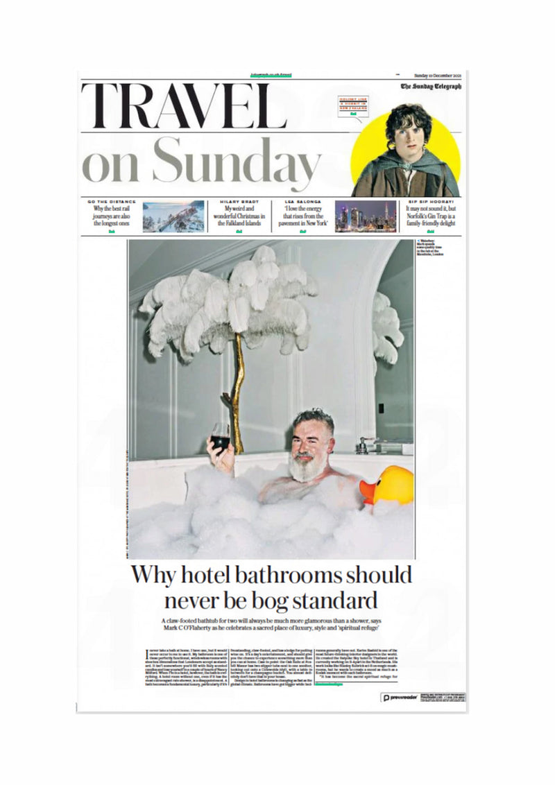 The Sunday Telegraph feature cover featuring Tala Fustok Studio, December 2021