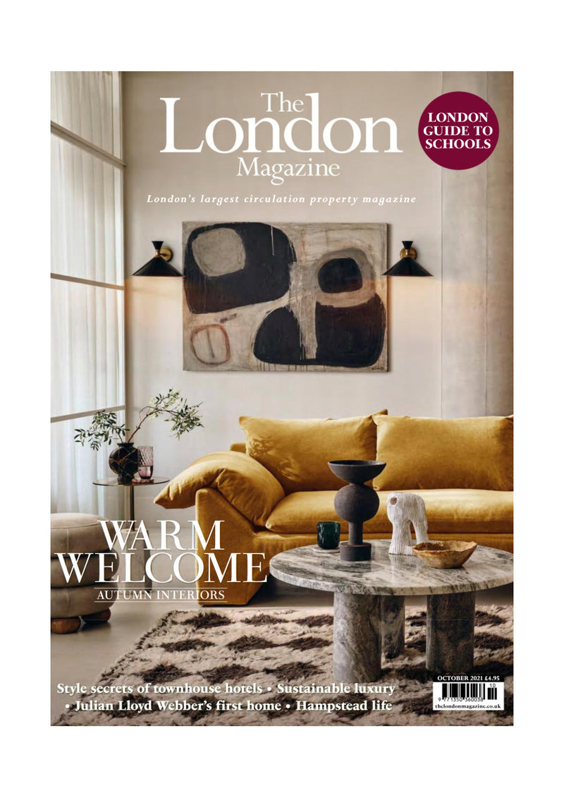 The London Magazine cover featuring Tala Fustok Studio, October 2021