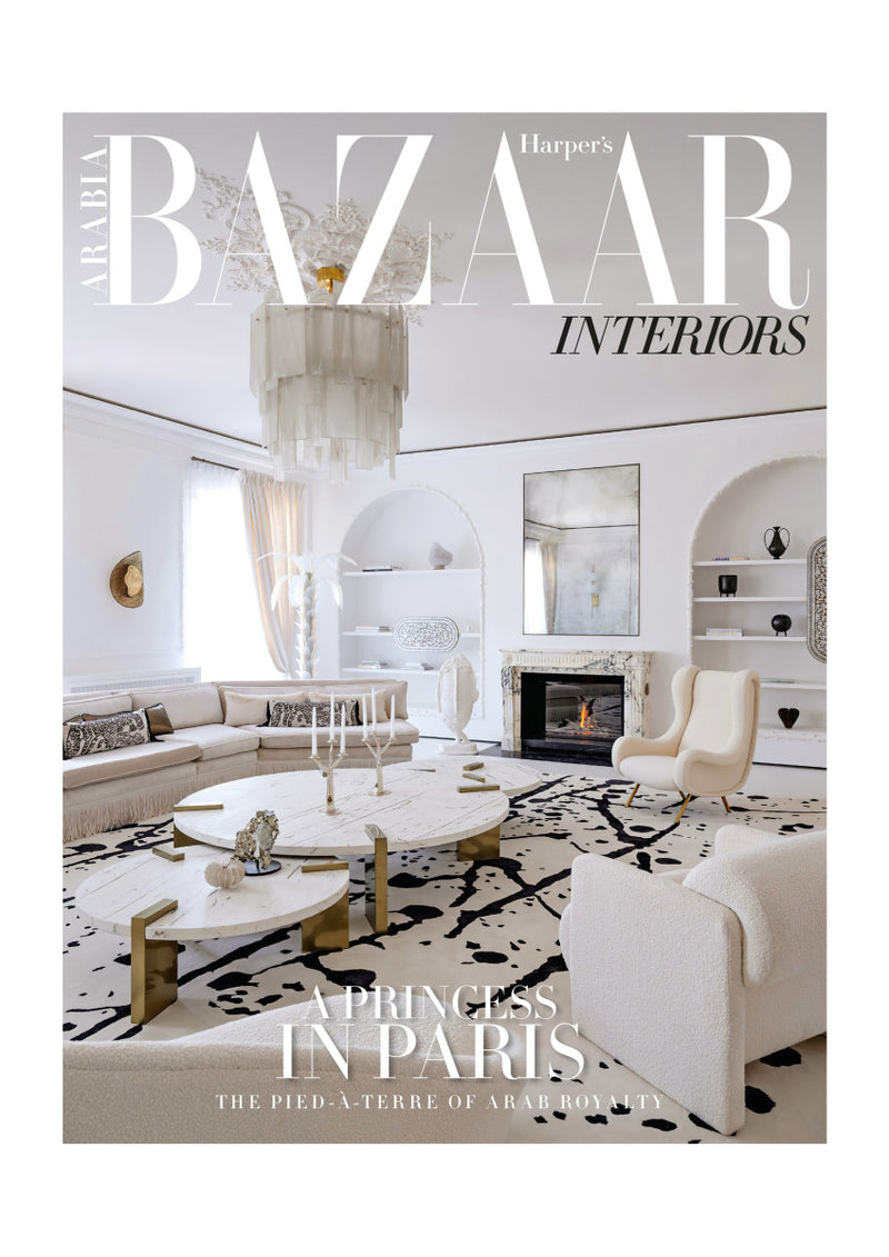 Harper's Bazaar Interiors magazine cover featuring Tala Fustok Studio, August 2022
